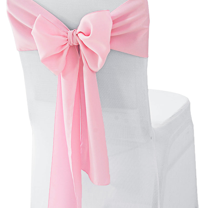 Polyester Chair Sash Sample 8x108 Pink