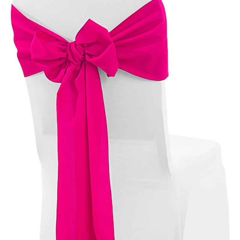 Polyester Chair Sash Sample Fuchsia