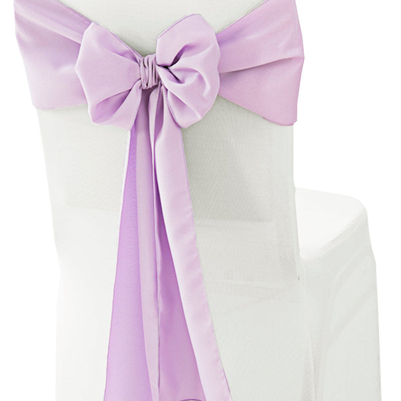 Polyester Chair Sash Sample 8x108 Lavender