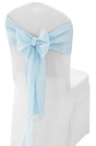 Polyester Chair Sash Sample 8x108 Baby Blue