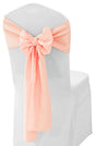 Polyester Chair Sash Apricot Peach