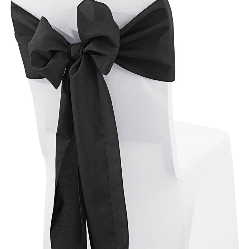 Polyester Chair Sash Sample Black