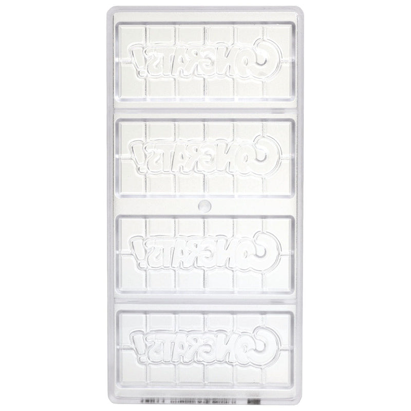 Chocolate World Clear Polycarbonate Chocolate Mold, Congrats