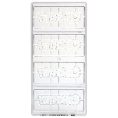 Chocolate World Clear Polycarbonate Chocolate Mold, Congrats