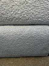 Italian Faux Sheepskin Boucle Upholstery Fabric - Silver, 60" Width (1 Yard)