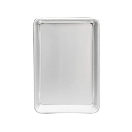 Eighth Size Sheet Pan 16 Gauge Aluminum Natural Finish 9.5" L x 6.5" W x 1" H