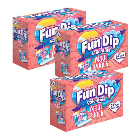 10.32 oz. Fun Dip Maui Punch Valentine Exchanges 24 Pc.