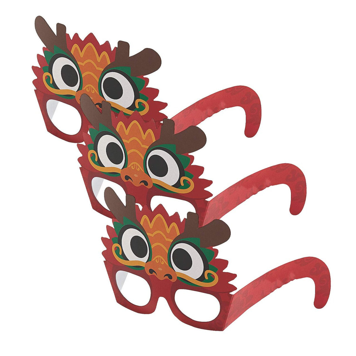 Lunar New Year Dragon Glasses Set – Pack of 12