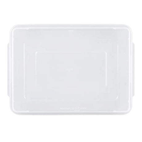 Quarter-Size Sheet Pan Cover 13¾" x 9¾" x 1" Clear Polypropylene Snap On Fit