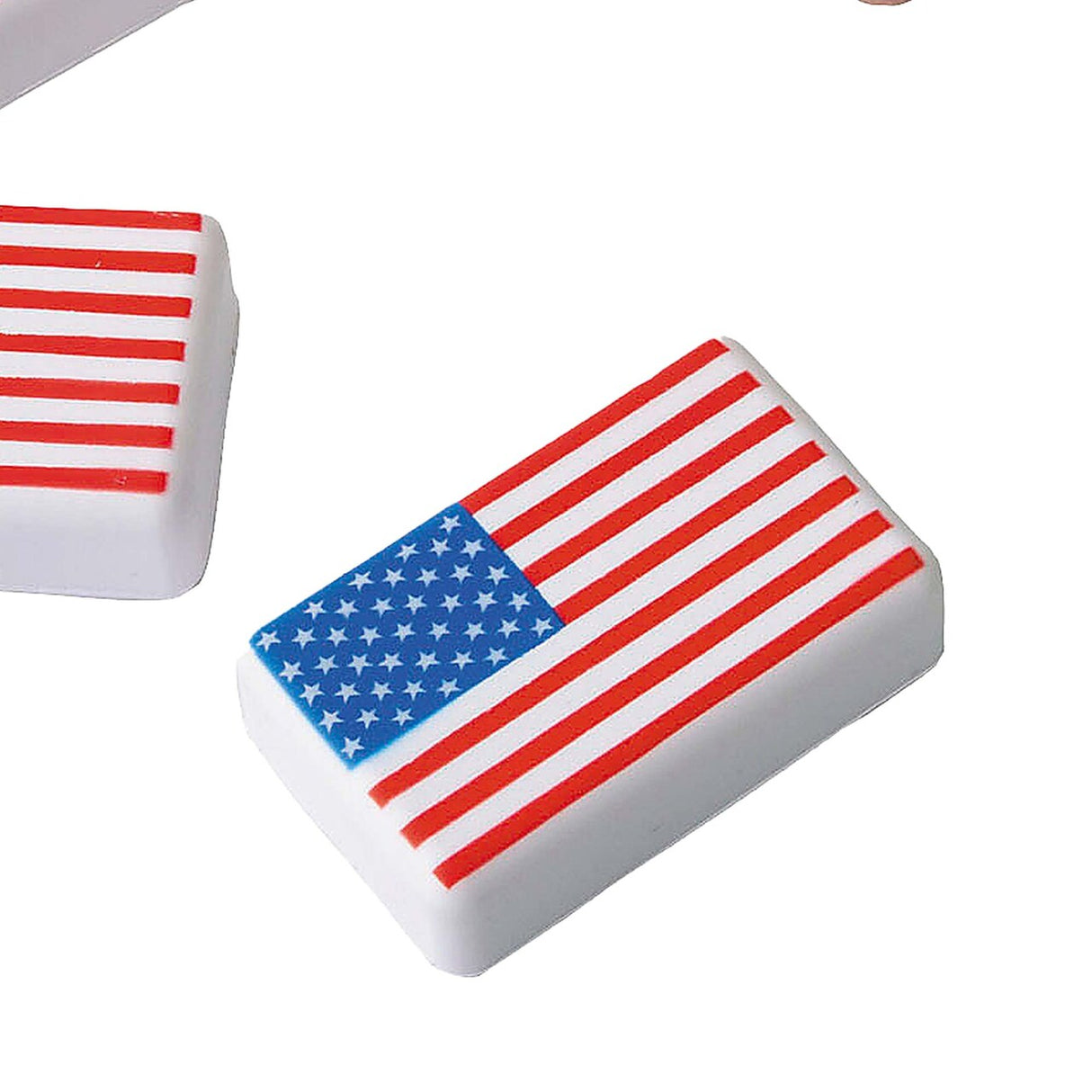 3" x 1 3/4" American Flag Red, White & Blue Foam Stress Toys 12 Pieces