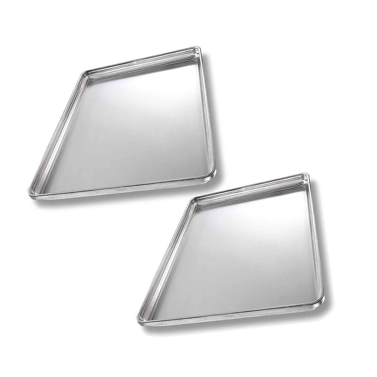 18" x 13" x 1" Half Size Bun Pan 18 Gauge Aluminum StayFlat Concave Bottom