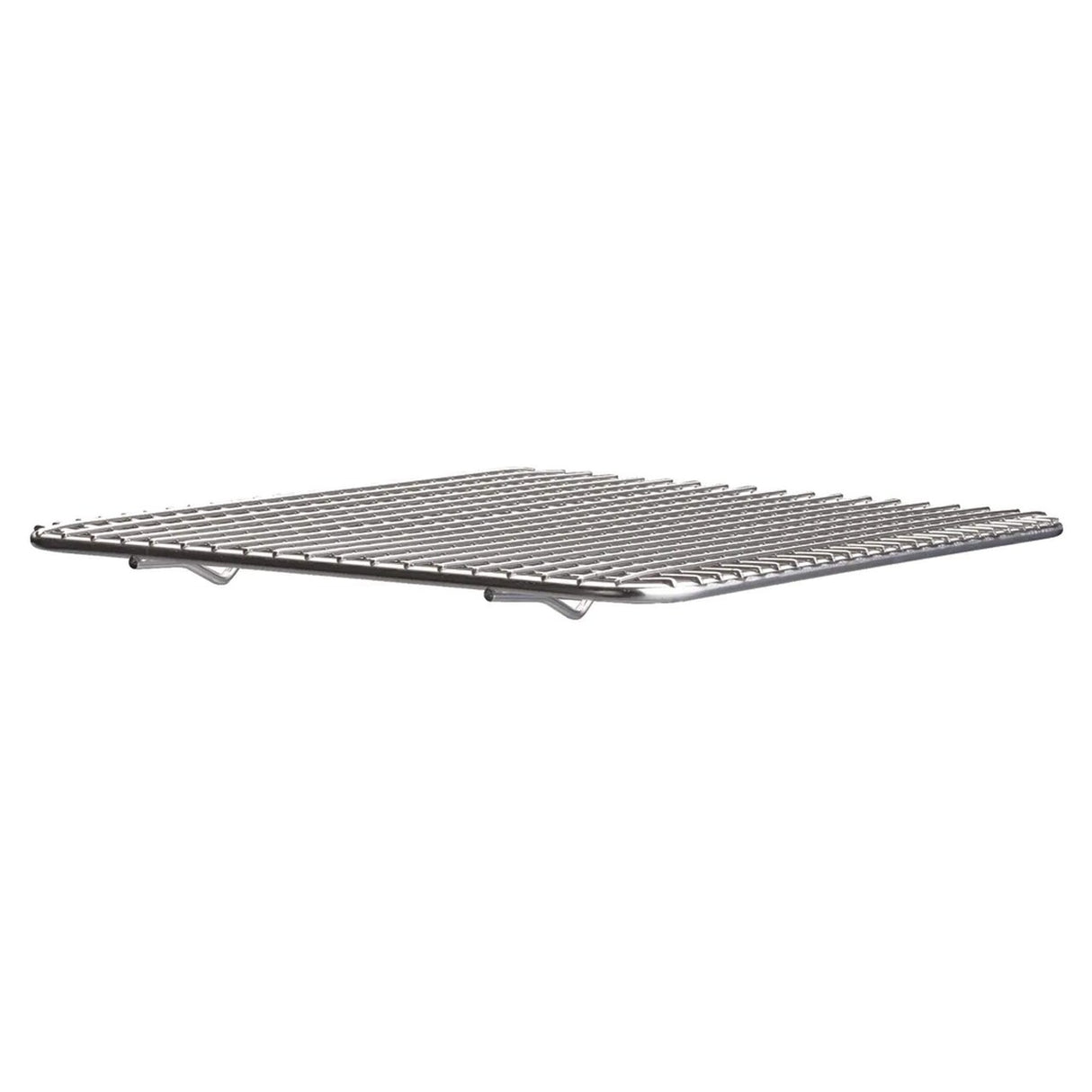 Small Stainless Rectangular Wire Pan Grate with Feet 8 x 10 Inches