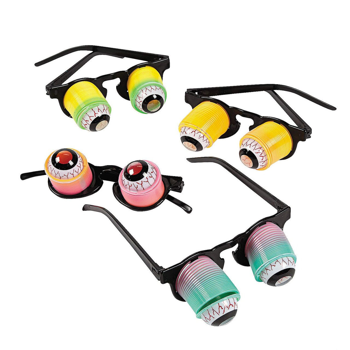 Kids Hanging Rainbow Goo-Goo Eyeglasses – Set of 12