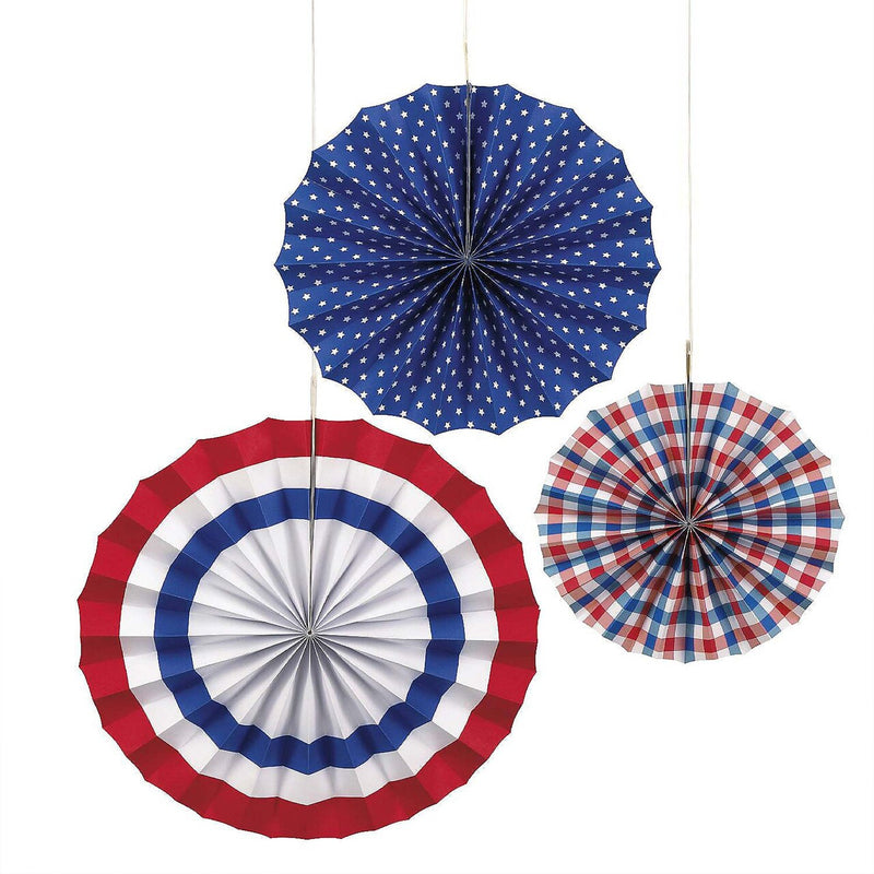 Patriotic Glitter Star Garland 6ft