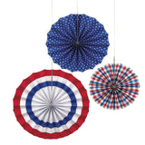 Patriotic Glitter Star Garland 6ft
