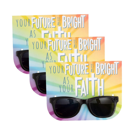 Kids Your Future’s as Bright as Your Faith Sunglasses with Card - 12 Pc.