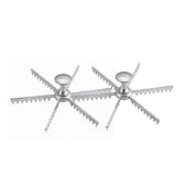 6 Cut Pie & Cake Marker Cast Aluminum Portioning Tool