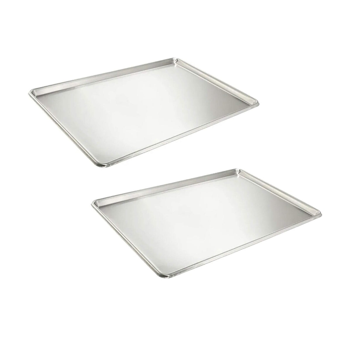 26" x 18" Full-Size Sheet Pan 20 Gauge Stainless Steel Solid Open Bead Design