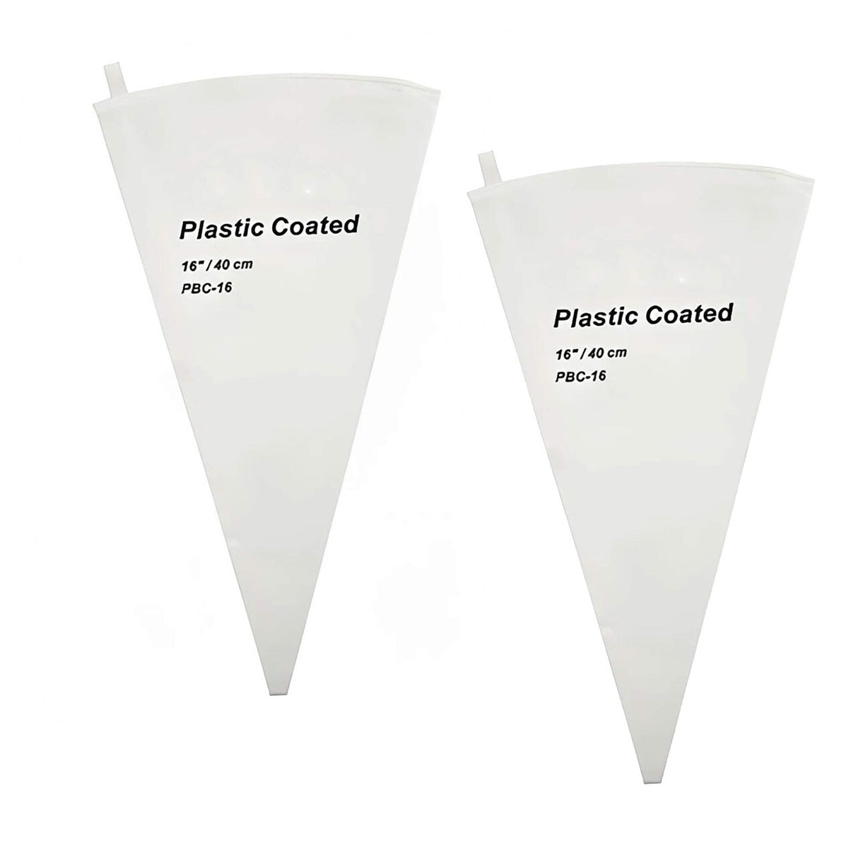 16 Inch Pastry Bag Cotton with Plastic Coating White