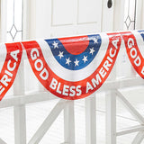 24 ft. x 12" Religious Patriotic God Bless America Plastic Bunting