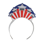 5 3/4" x 4" Kids Patriotic Lady Liberty Crown Cardstock Tiaras 12 Pc.