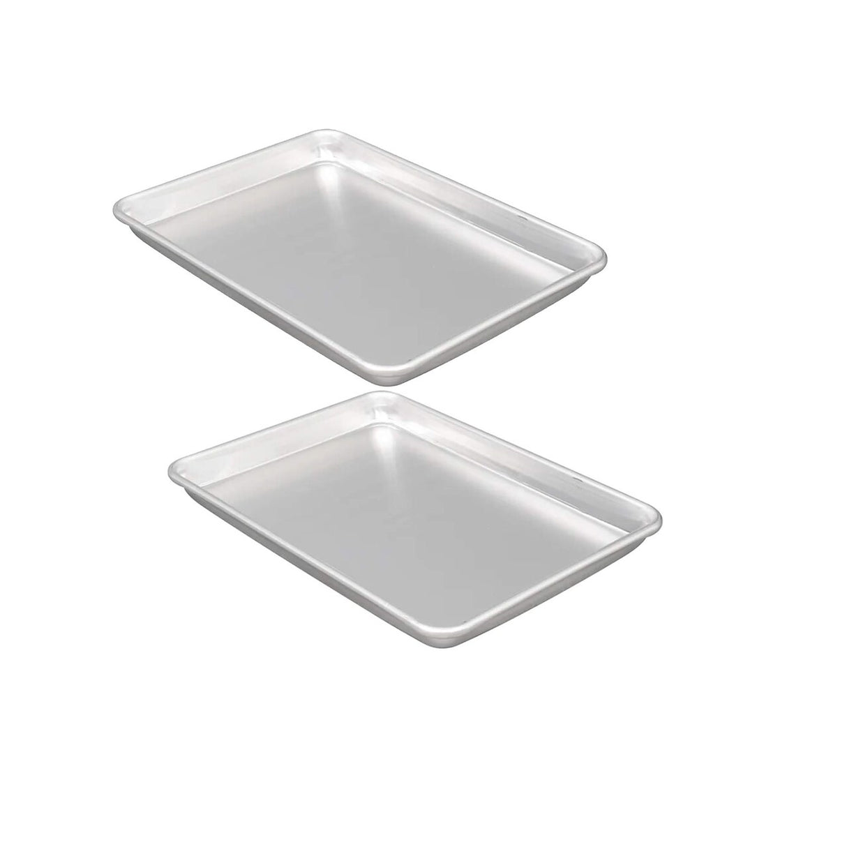 13" x 9.5" x 1" Quarter Size Sheet Pan 16 Gauge Aluminum Heavy Duty Closed Bead Design