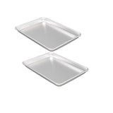 13" x 9.5" x 1" Quarter Size Sheet Pan 16 Gauge Aluminum Heavy Duty Closed Bead Design