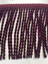 Wine Bullion Fringe Trim - Wine, 6" Width (1 Yard)