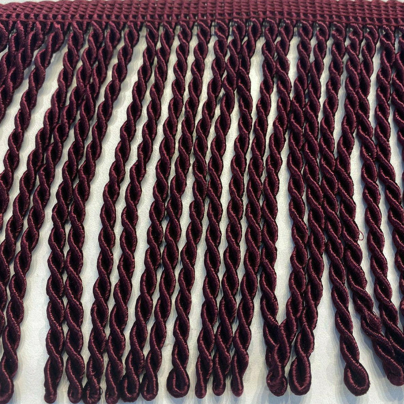 Wine Bullion Fringe Trim - Wine, 6" Width (1 Yard)