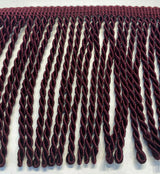 Wine Bullion Fringe Trim - Wine, 6" Width (1 Yard)