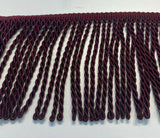 Wine Bullion Fringe Trim - Wine, 6" Width (1 Yard)