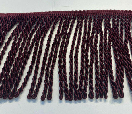 Wine Bullion Fringe Trim - Wine, 6" Width (1 Yard)