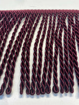 Wine Bullion Fringe Trim - Wine, 6" Width (1 Yard)
