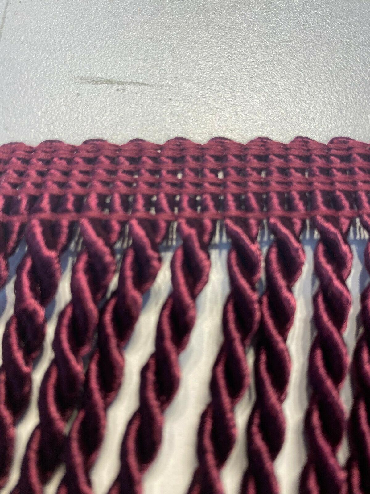 Wine Bullion Fringe Trim - Wine, 6" Width (1 Yard)