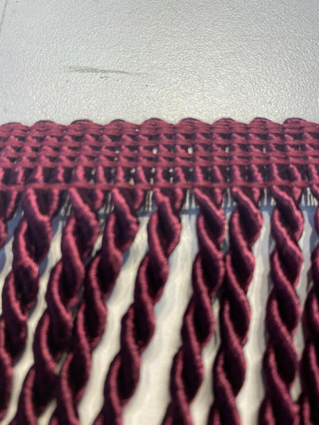 Wine Bullion Fringe Trim - Wine, 6" Width (1 Yard)