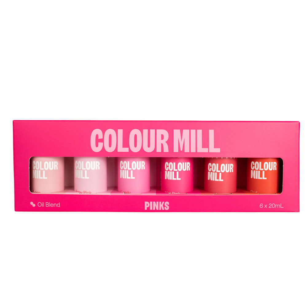 Colour Mill Oil Based Food Color, Pink, 20ml, Set of 6