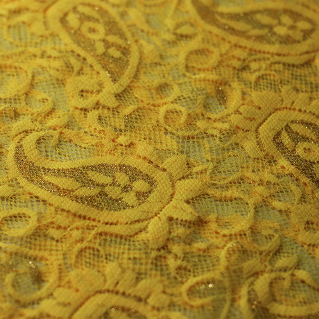 Passion Paisley Nylon Spandex Fabric - Assorted Colors, Paisley Lace, 58/60" Width (1 Yard)
