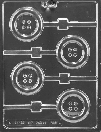 Button Lolly Chocolate Mold - LPB068