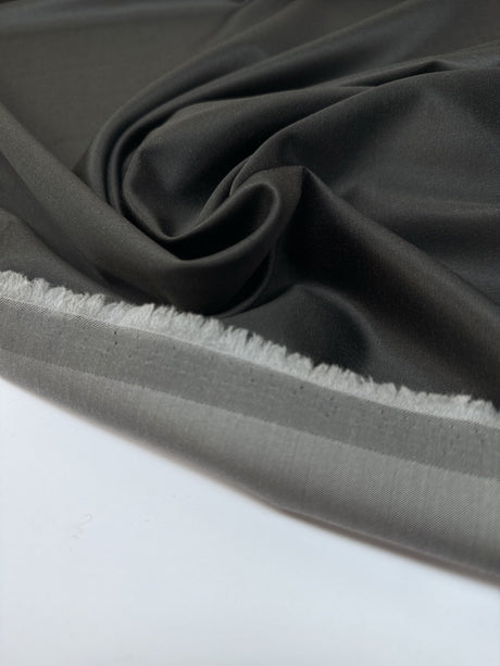 Wool Twill Fabric Gray Brown