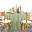 Round Polyester Tablecloth 120" Sage Green