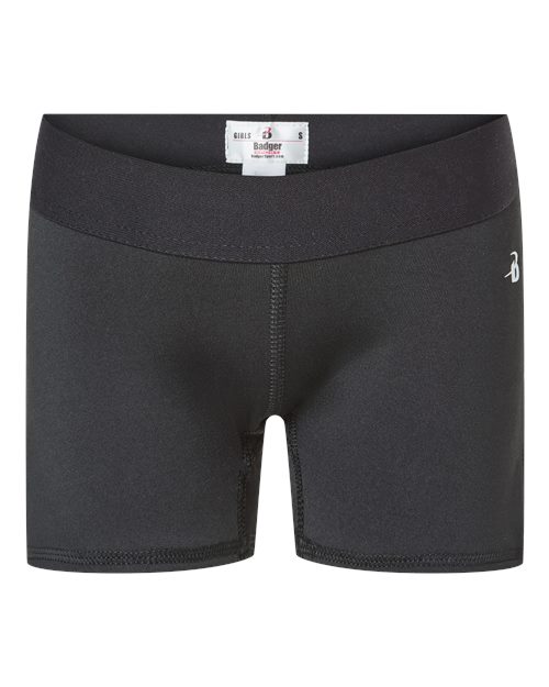Badger Girls' Pro-Compression Shorts