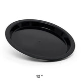 25 Pieces High Rim Polypropylene Platters 12" & 18"