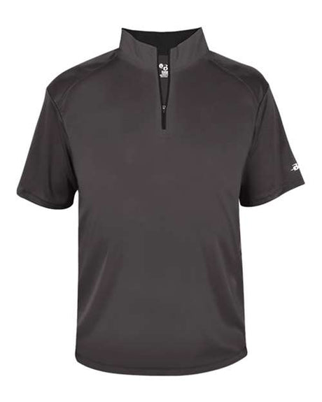 Badger Men's B-Core Short Sleeve Quarter-Zip
