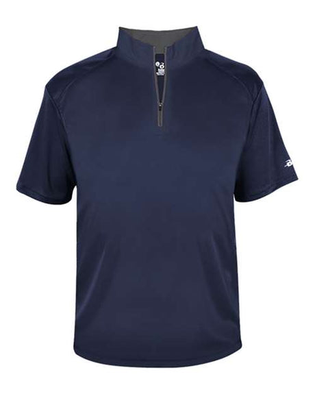 Badger Men's B-Core Short Sleeve Quarter-Zip