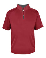 Badger Men's B-Core Short Sleeve Quarter-Zip