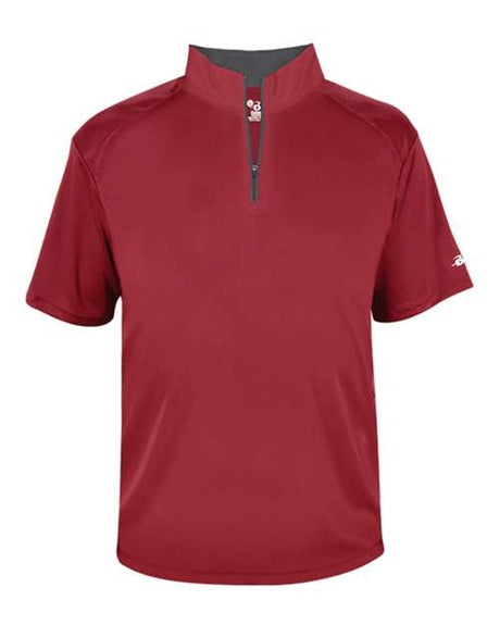 Badger Men's B-Core Short Sleeve Quarter-Zip