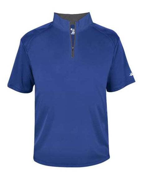 Badger Men's B-Core Short Sleeve Quarter-Zip