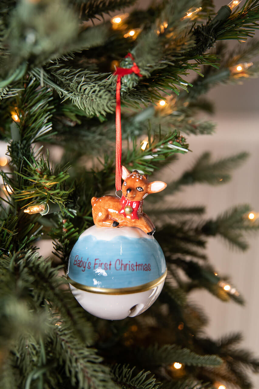 Dolomite Baby’s First Christmas Bell Ornament