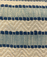 Waverly Inca Trail Cotton Upholstery Fabric - Poolside Blue, Stripe, Texture, Chevron, 54" Width (1 Yard)