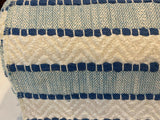 Waverly Inca Trail Cotton Upholstery Fabric - Poolside Blue, Stripe, Texture, Chevron, 54" Width (1 Yard)